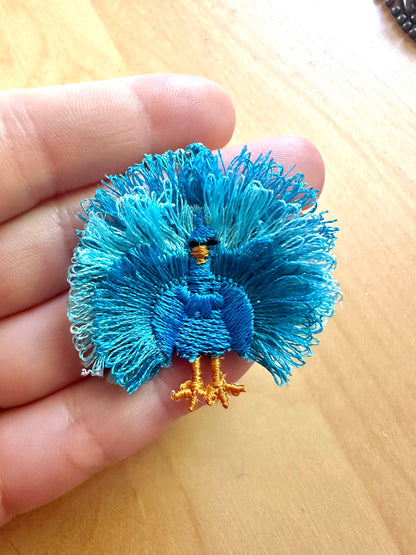 Fringe Peacock Earrings Charm