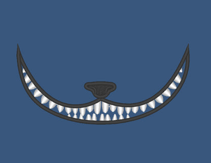 Cheshire Cat smile face mask Cat face machine embroidery designs 3.5,