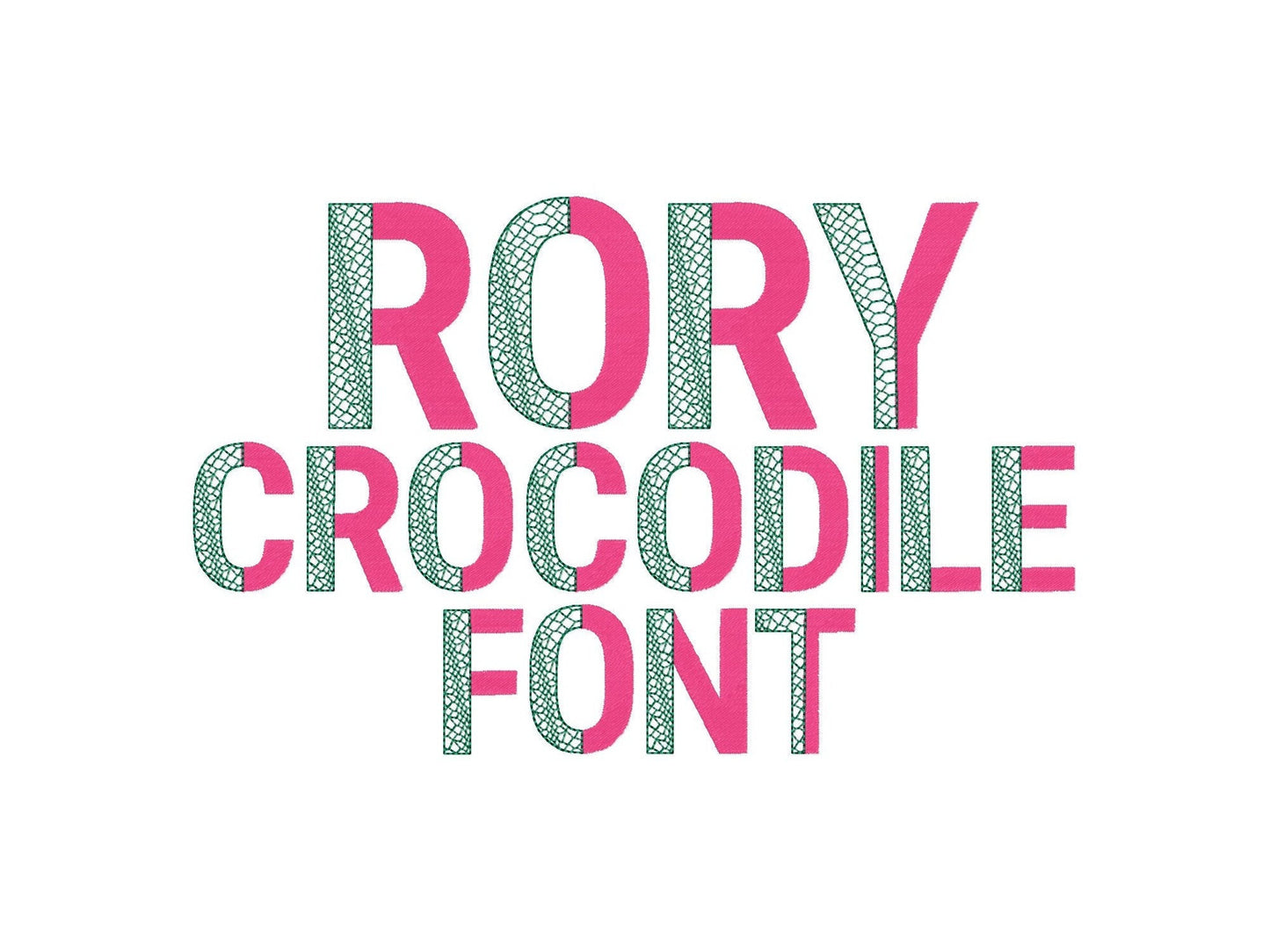 Gator Patterned Split Font
