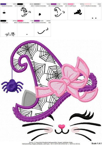 Pretty Eyes Witch Hat Halloween Kitty