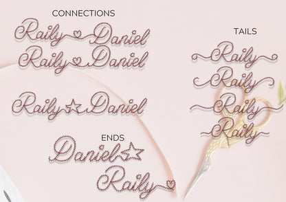 Quick Light Chain Stitch Script Handwritten Mini Font