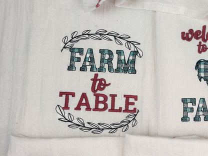 Farm To Table Saying