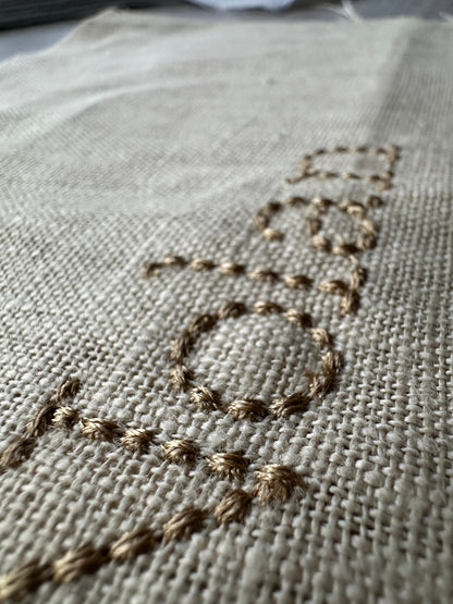 Hand Stitch Effect Font Nolan