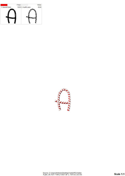 Candy Cane Christmas Font