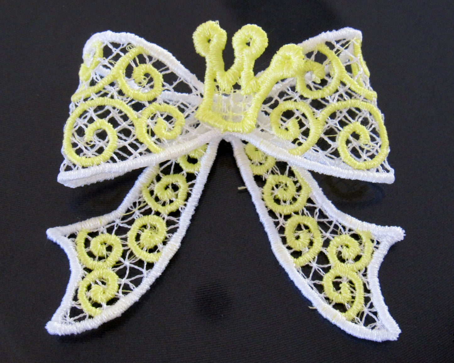 Curl Swirl Bow with Crown FSL