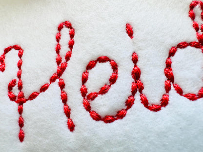 Hand Stitch Effect Handwritten Font Cookie