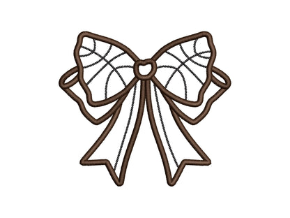 Basketball Side Bow Applique