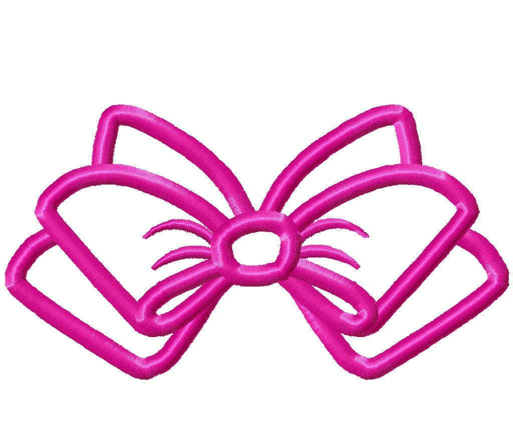 Christmas BOW machine embroidery applique designs, many sizes