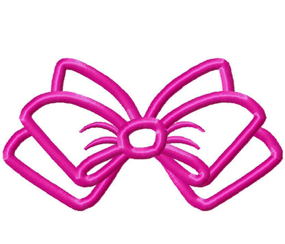 Christmas BOW machine embroidery applique designs, many sizes