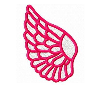 FSL Free standing lace mini small angel fairy wings machine embroidery