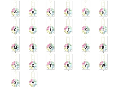 Boho Fringed Keychain with Monogram