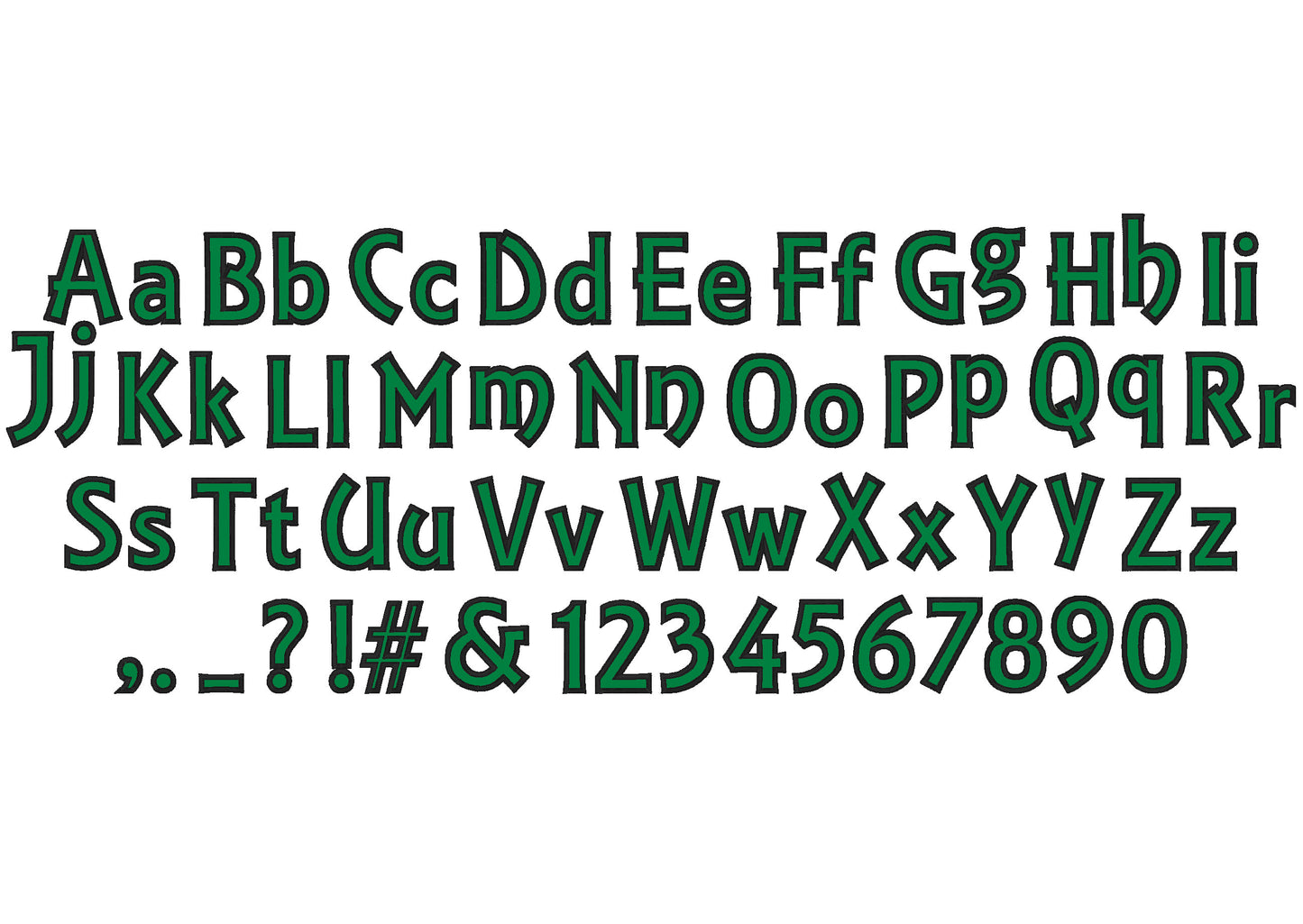 Rachel Monogram Font Applique