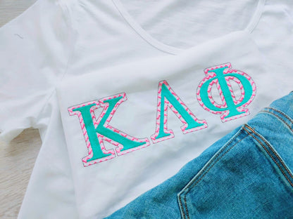 Chevron Classic Sororities Greek Font