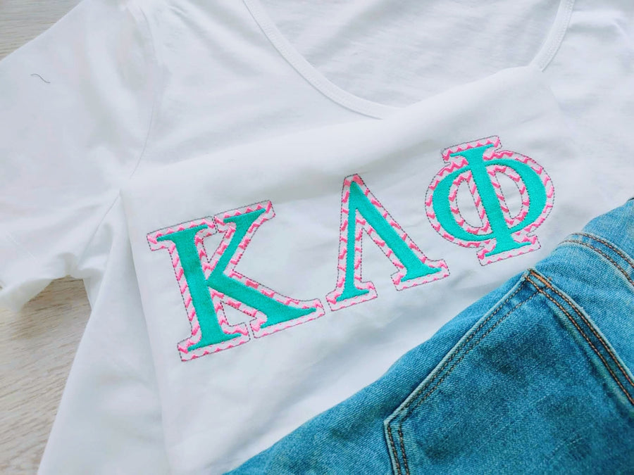 Chevron Classic Sororities Greek Font