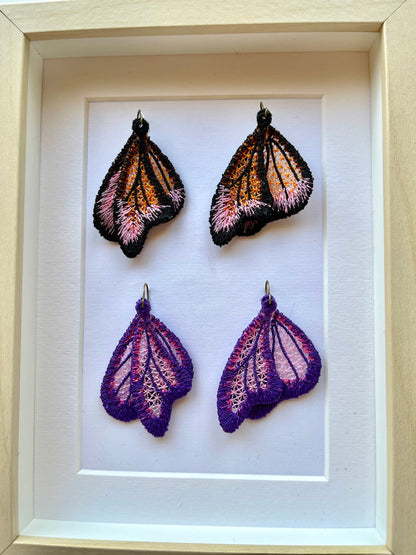 Butterfly Wings Lace Earrings