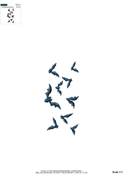 Many Mini Bat in a row