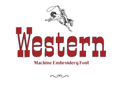 Fill Stitch Western Block Font