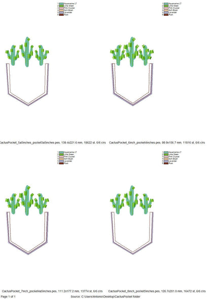 Fringed Cactus Real Pocket ITH