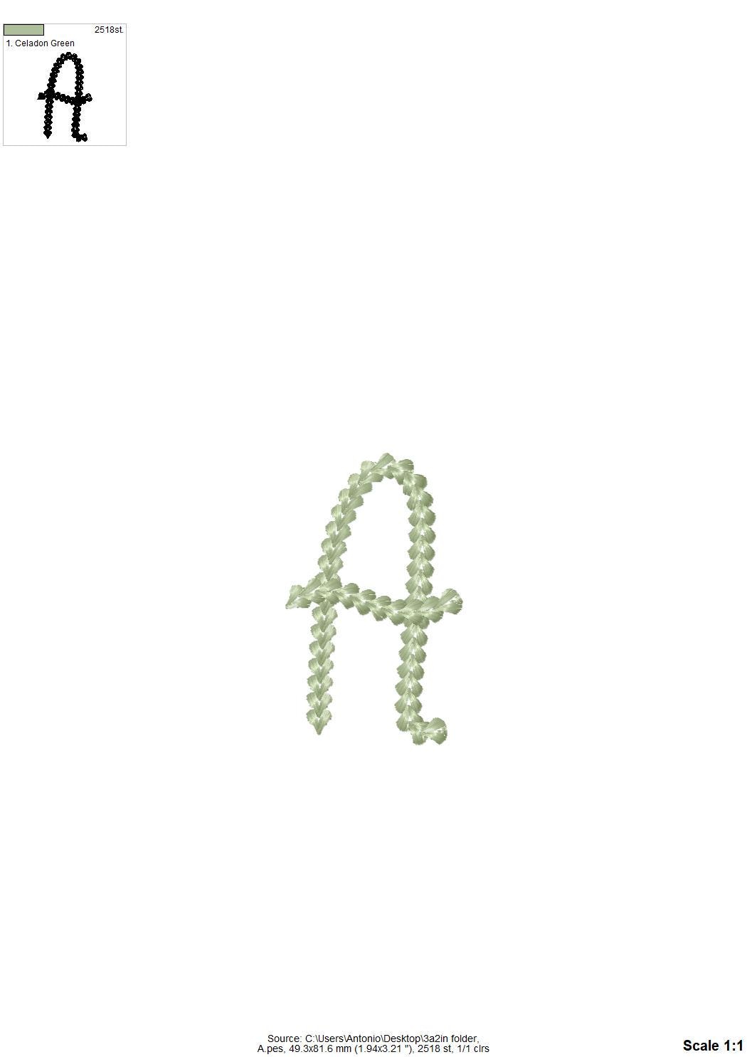 Extra Bold Chain Stitch Handwritten Font Alison