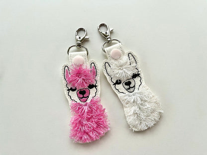 Fringed Llama Keychain