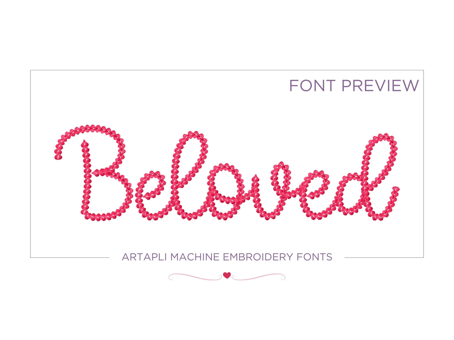 Extra Bold Chain Stitch Handwritten Font Julia