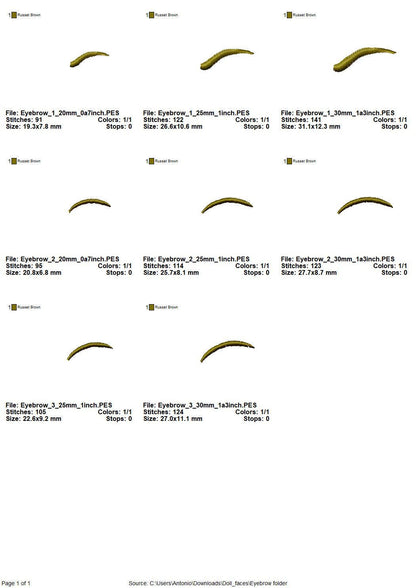 Doll Pretty Face Set of 6