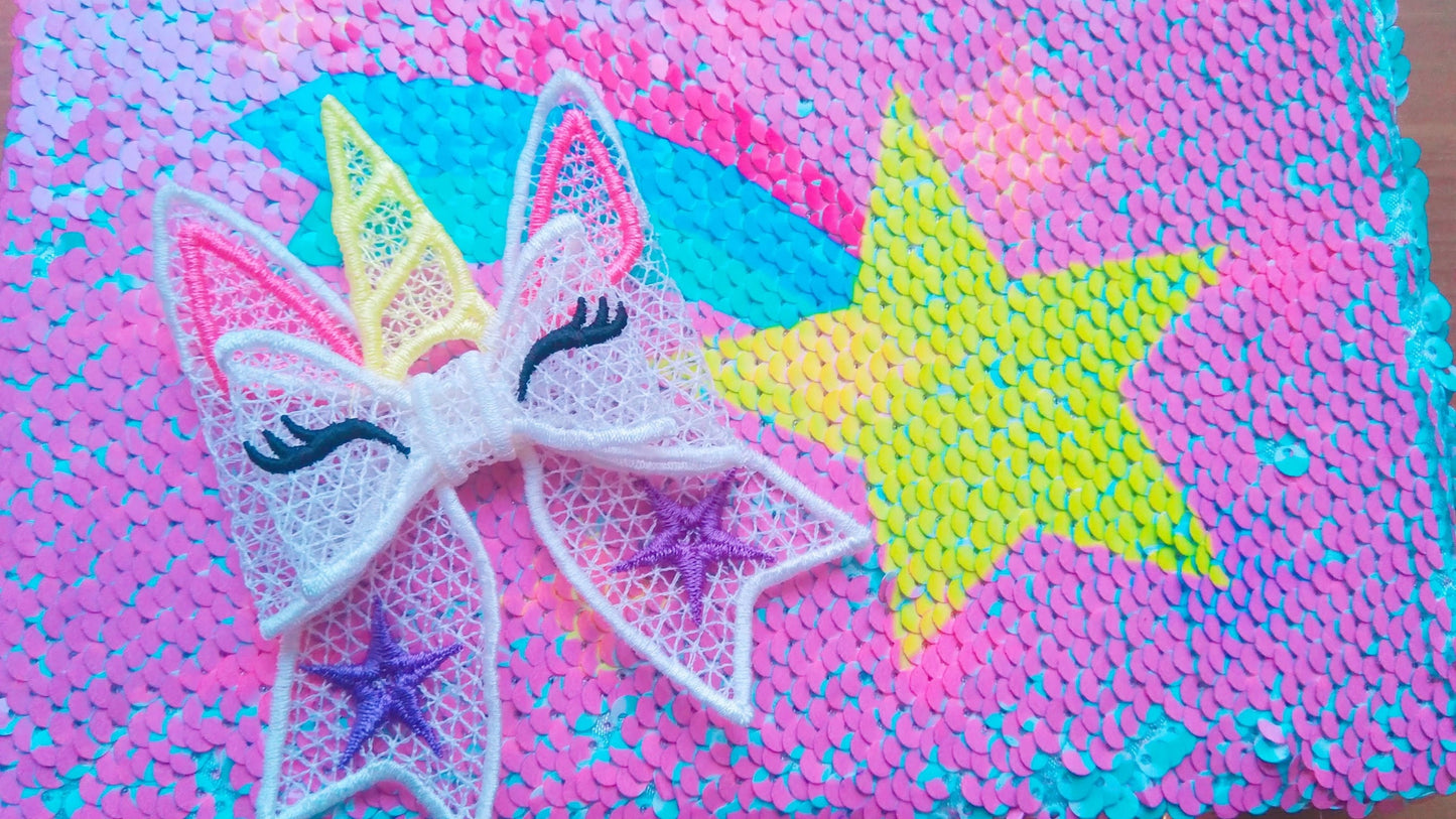 Unicorn Double Layer Big Bow FSL