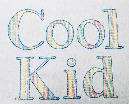 Quick Light Stitch City Font