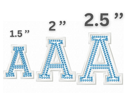 Chain Stitch and Outline Varsity Sport Athletic Font