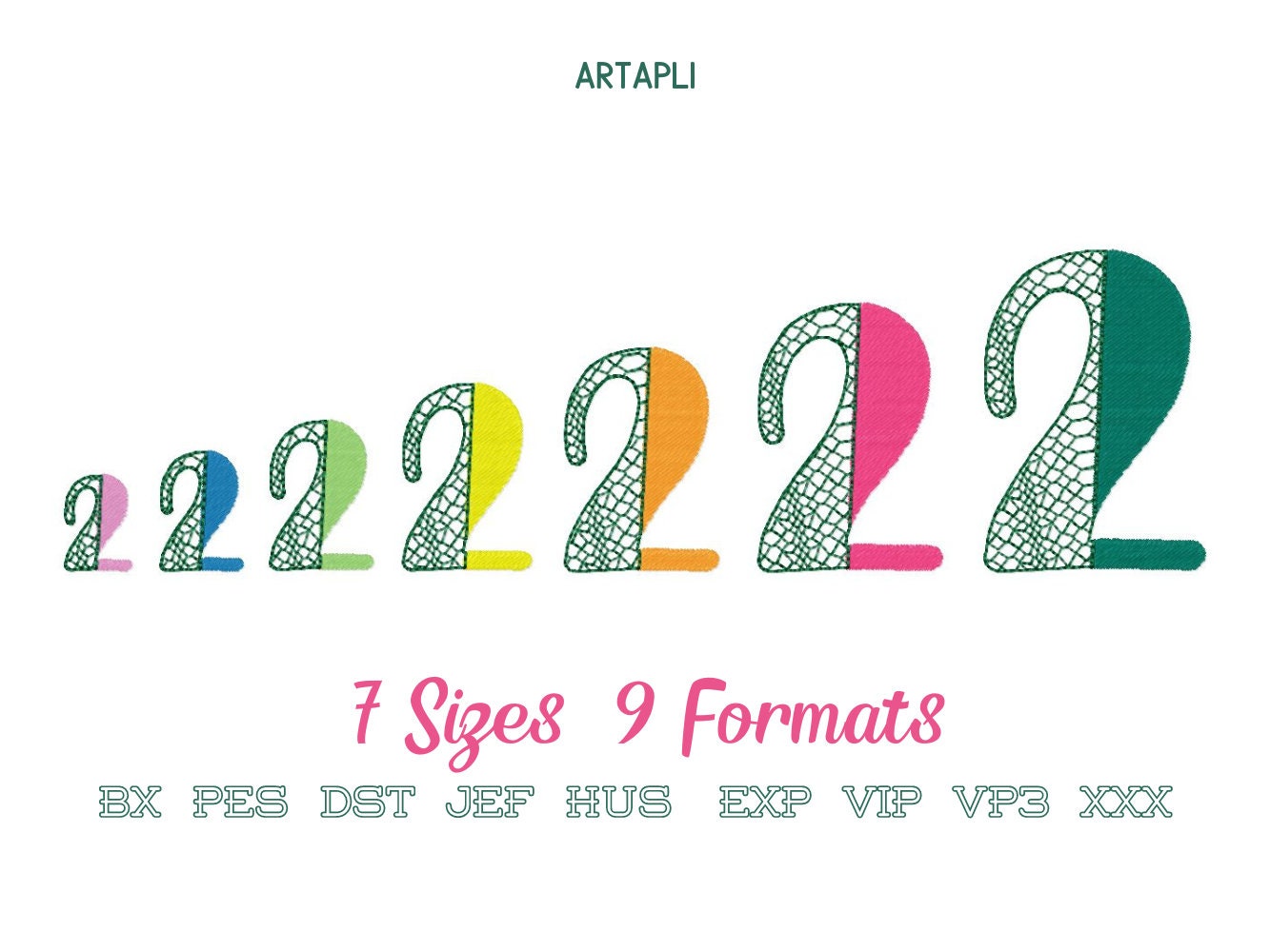 Split Font SET of 2 Crocodile and Leopard print fill stitch Duo font 2