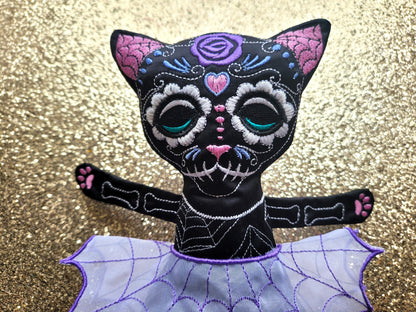 Sugar Skull Calavera Pretty Kitty Cat