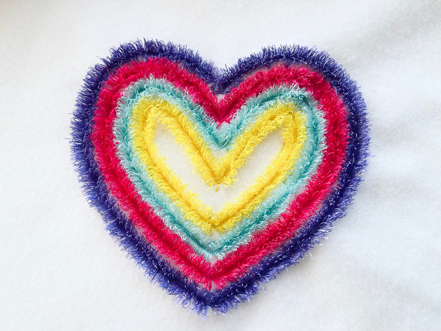 Big Fringed Valentine Heart