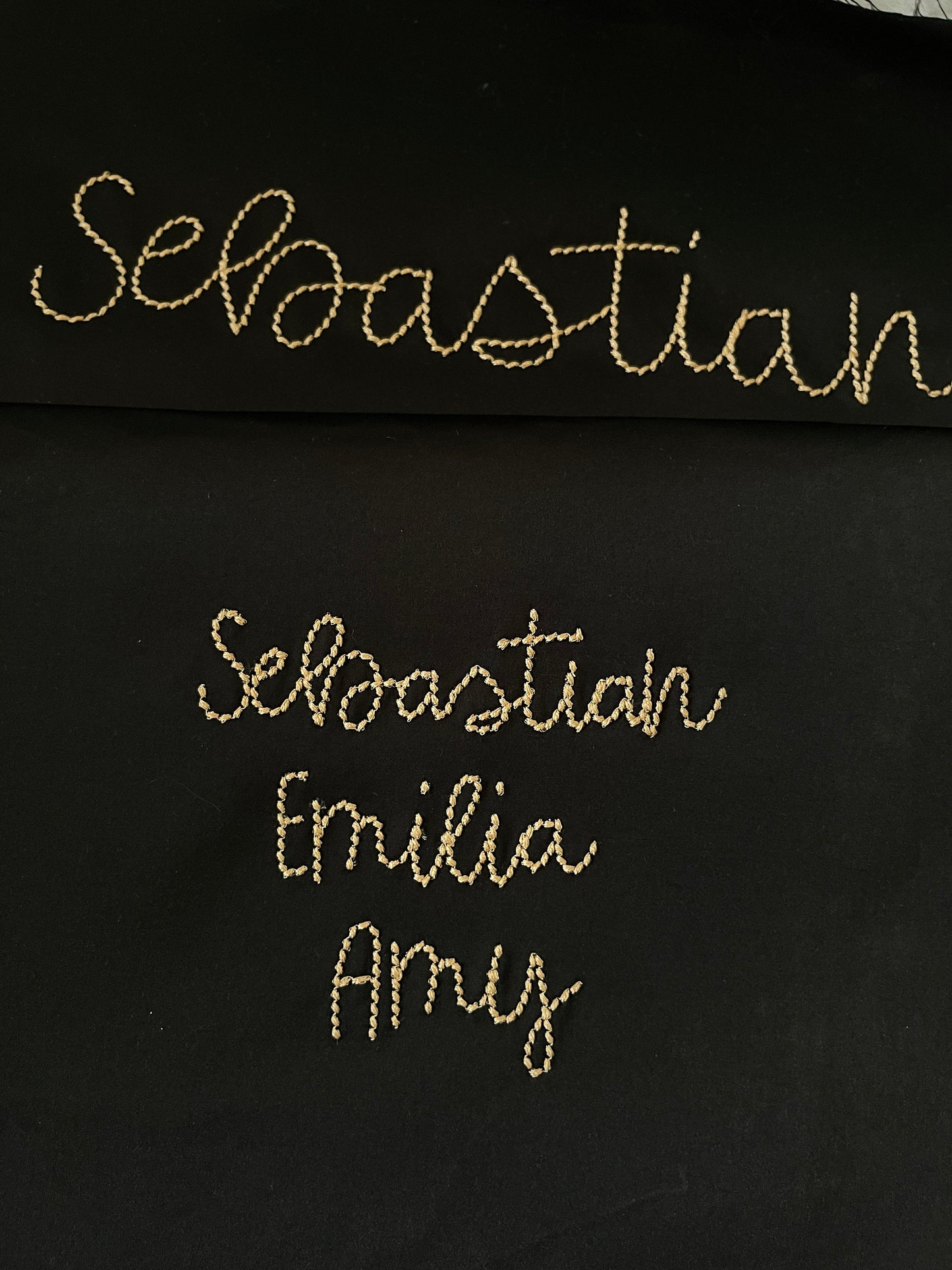Hand Stitch Effect Font Sebastian