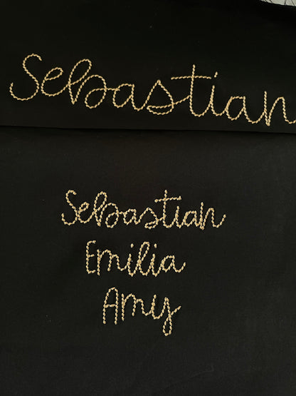 Hand Stitch Effect Font Sebastian