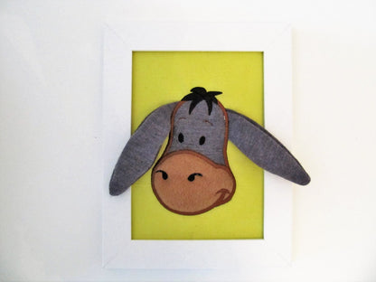 Donkey Face 3D Applique ITH