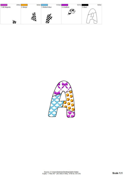 Patchwork Patterned Summer Font