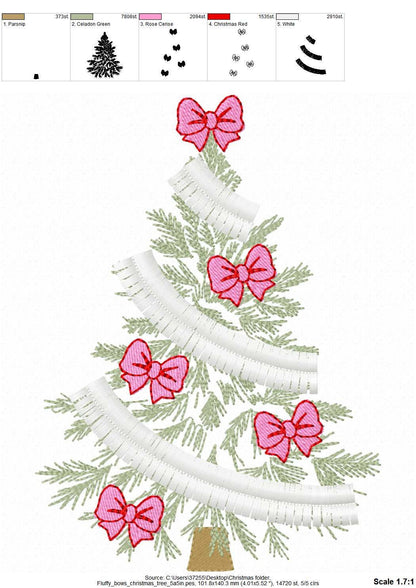 Vintage Old Fashioned Fringed Garland Christmas Tree