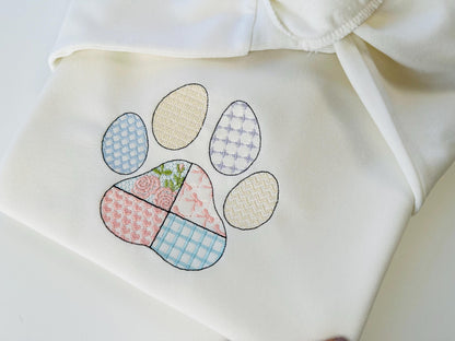 Patchwork Patterned Paw