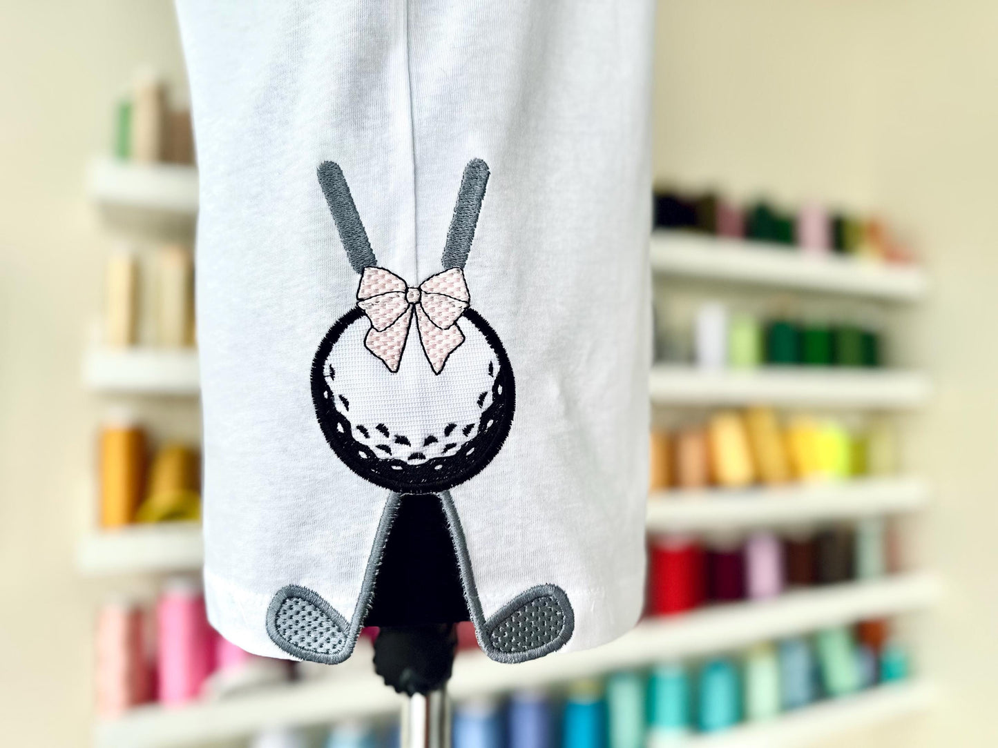 Golf Clubs And Ball Split Side Seam