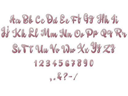 Iridescent 2-Color Ombre Fradient Handwritten Script Font