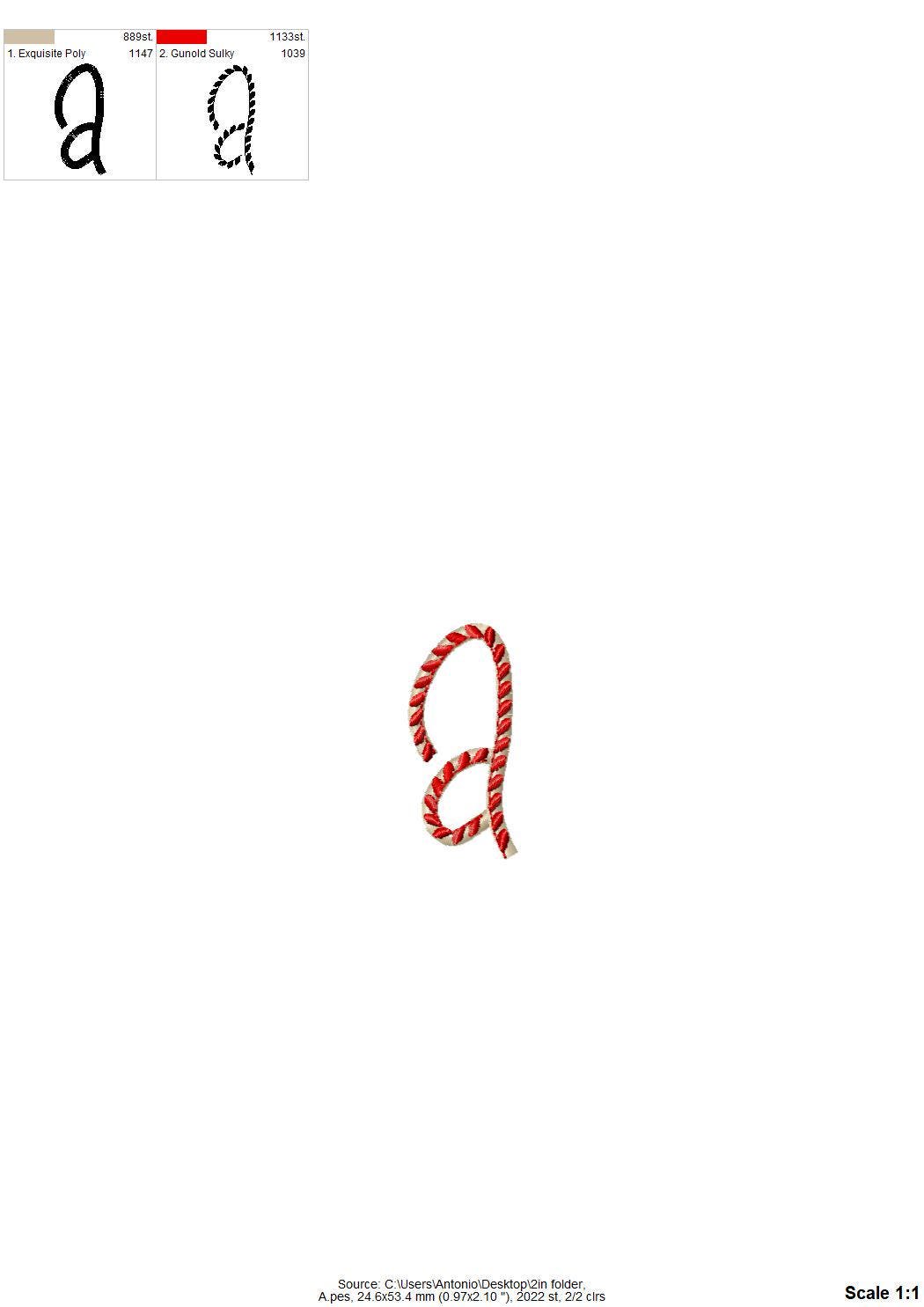 Christmas Candy Cane Font