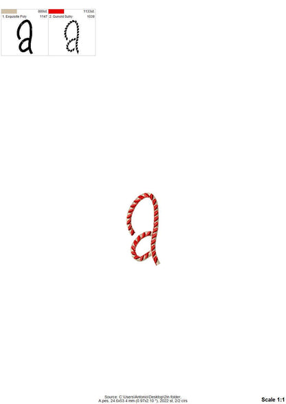 Christmas Candy Cane Font
