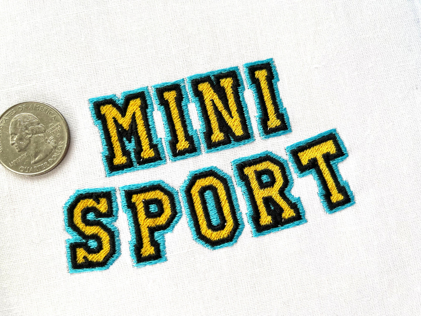 3-Color Mini Varsity Collegiate Fill Font