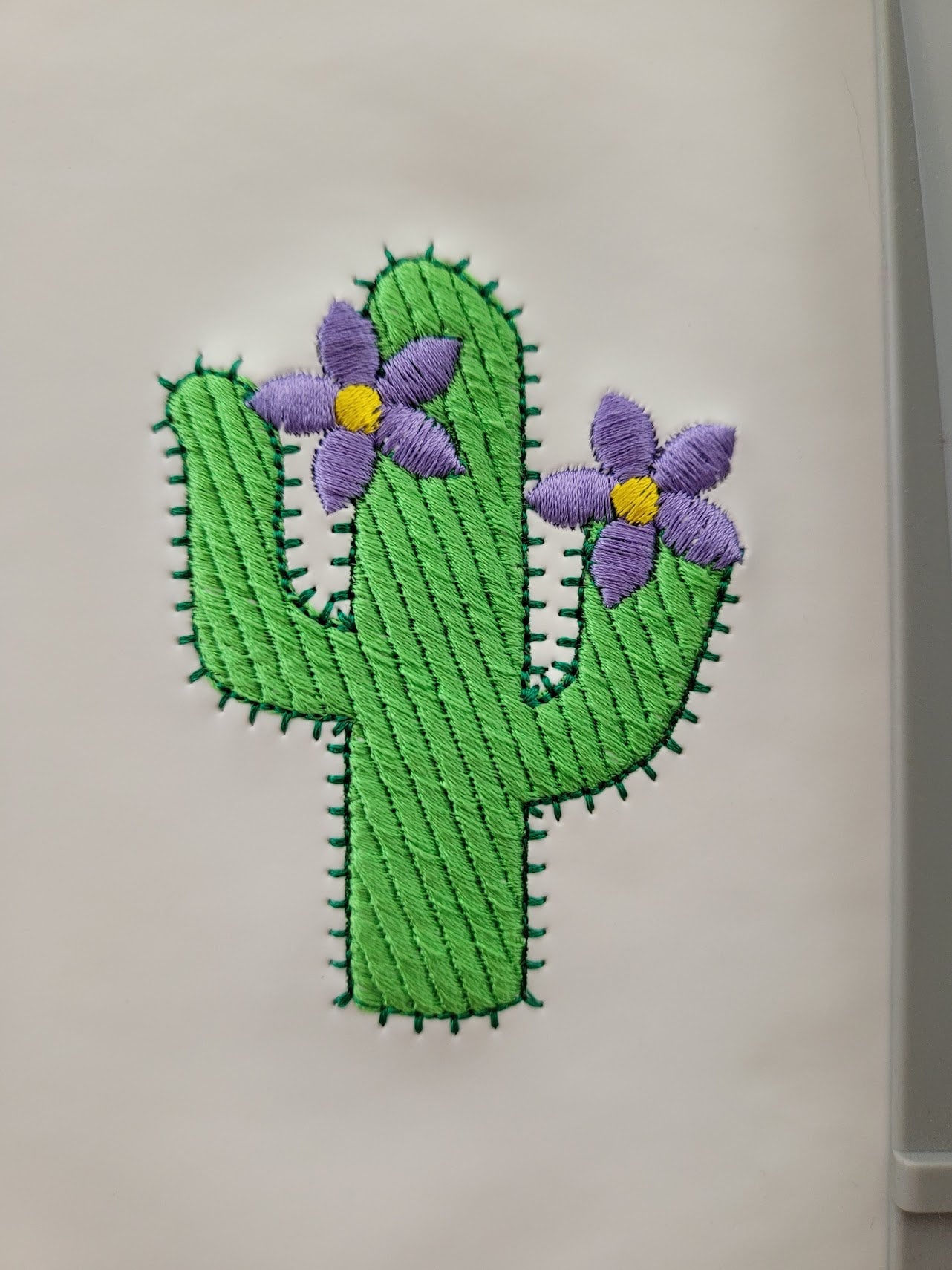 Floral Cactus Keychain