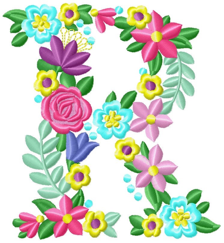 Liberty Garden Floral Font