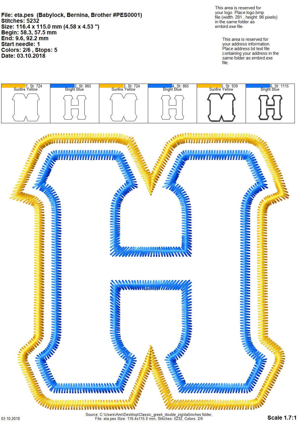 Classic Sororities Greek Font Zig Zag Applique