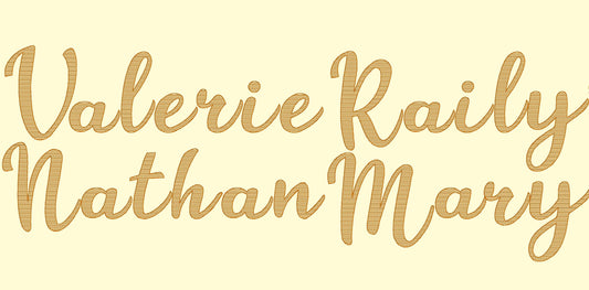 Quick Sketch Fill Bean Stitch Handwritten Script Font