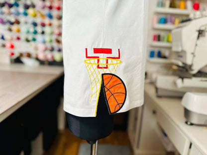 Sports Basketball Hoop And Ball
