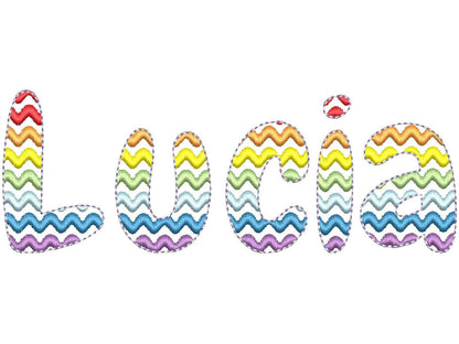 Ric Rac Patterned Font