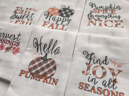 Fall Pumpkin Thanksgiving Kitchen Set